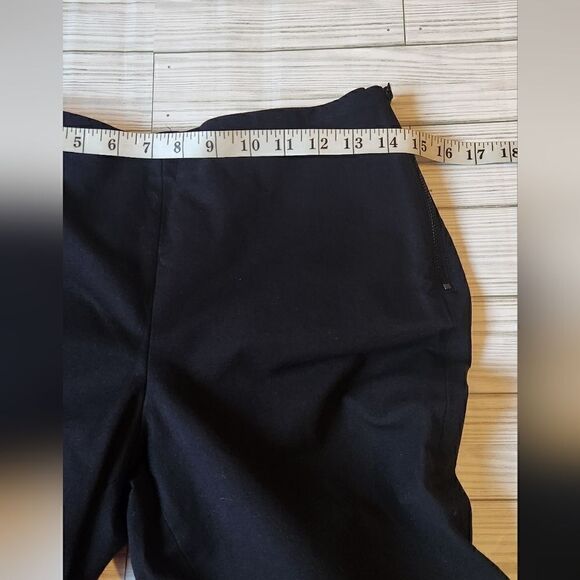 Everlane The Side-Zip Cotton Stretch Black Work Pants Size 6 - Picture 12 of 16